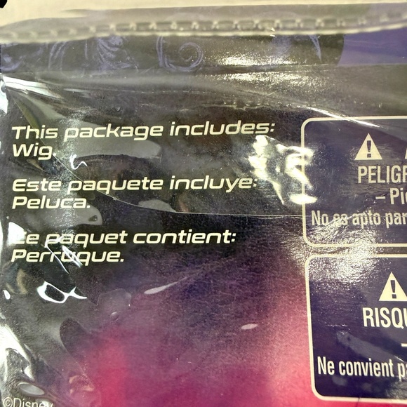 Disney Disguise DESCENDANTS 3 MAL WIG CHILD Purple Halloween Costume NEW - Picture 3 of 5